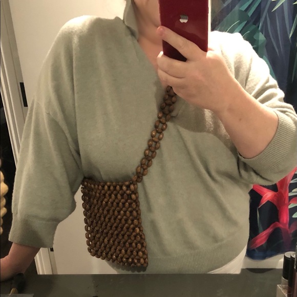 American eagle beaded macrame boho crossbody bag - Picture 2 of 10